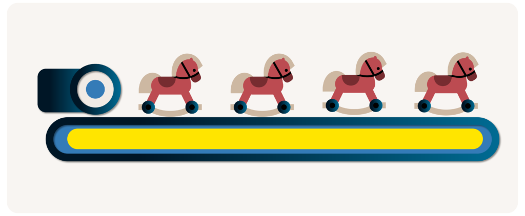 Repetitive manufacturing is a process of manufacturing the same product over and over (seen above)